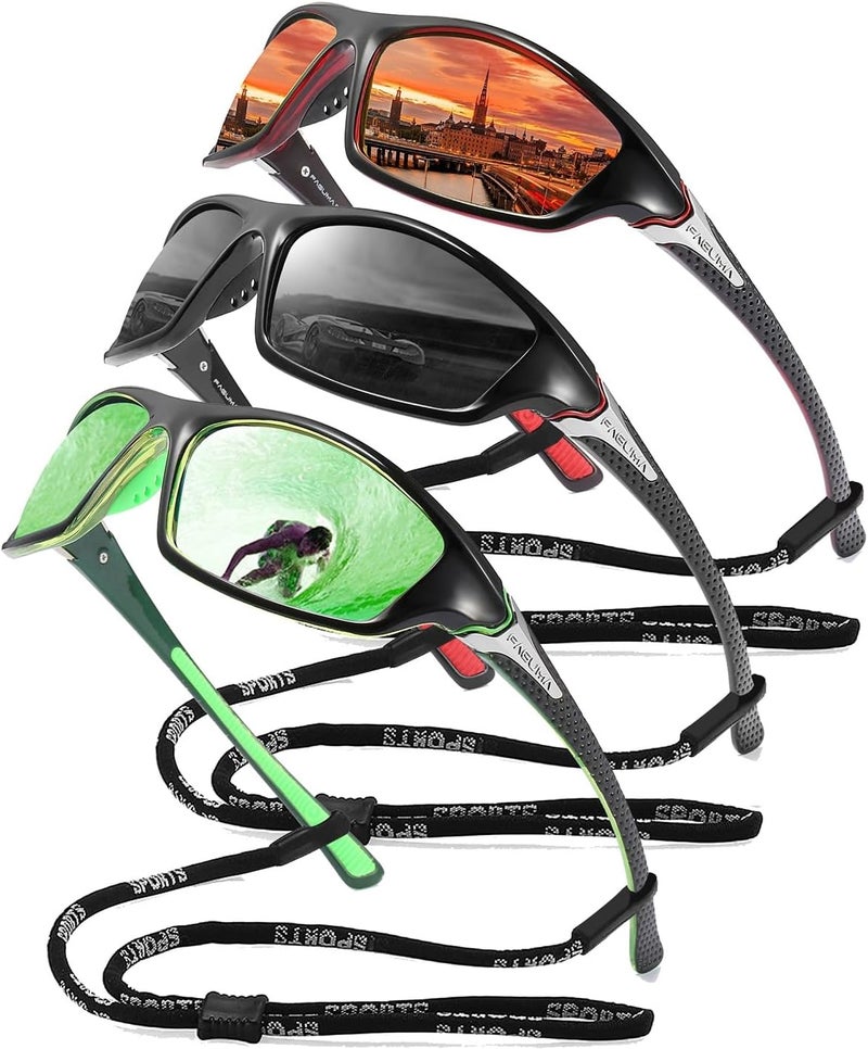 FAGUMA Sports Polarized Sunglasses For Men Cycling Driving Fishing UV400 Protection - Image 1
